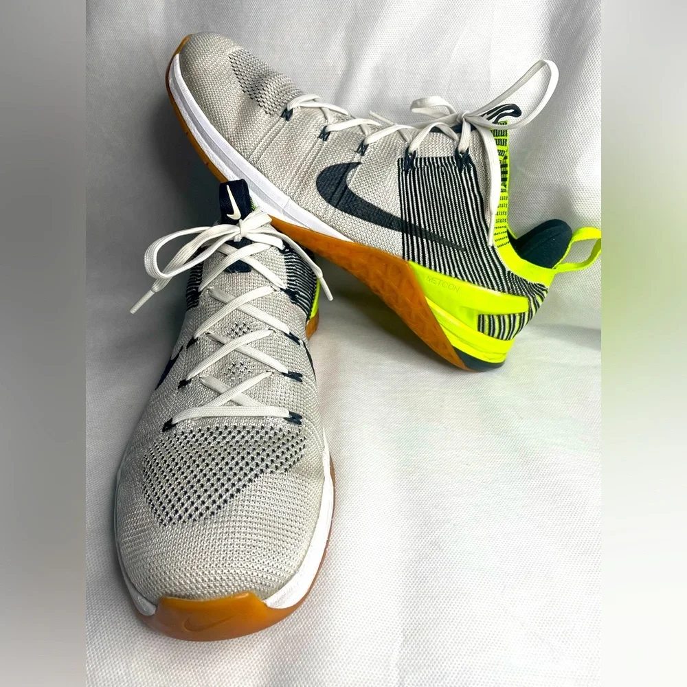 Nike Metcon Neon DSX Flyknit 2 CrossFit Mens 14 Gum Volt Black Yellow 924423-107 - Picture 1 of 15